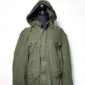 NWT Nidicus Tactical Green Pea Coat With Fleece Lining Removable Hood Size 2XL